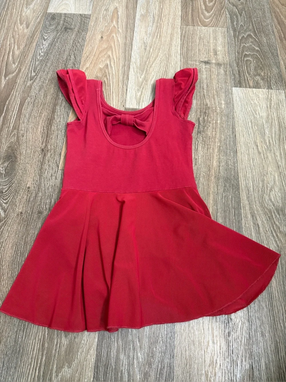 Red Kids Dance Costume Dress